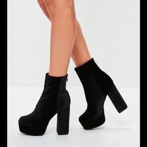 Velvet boots